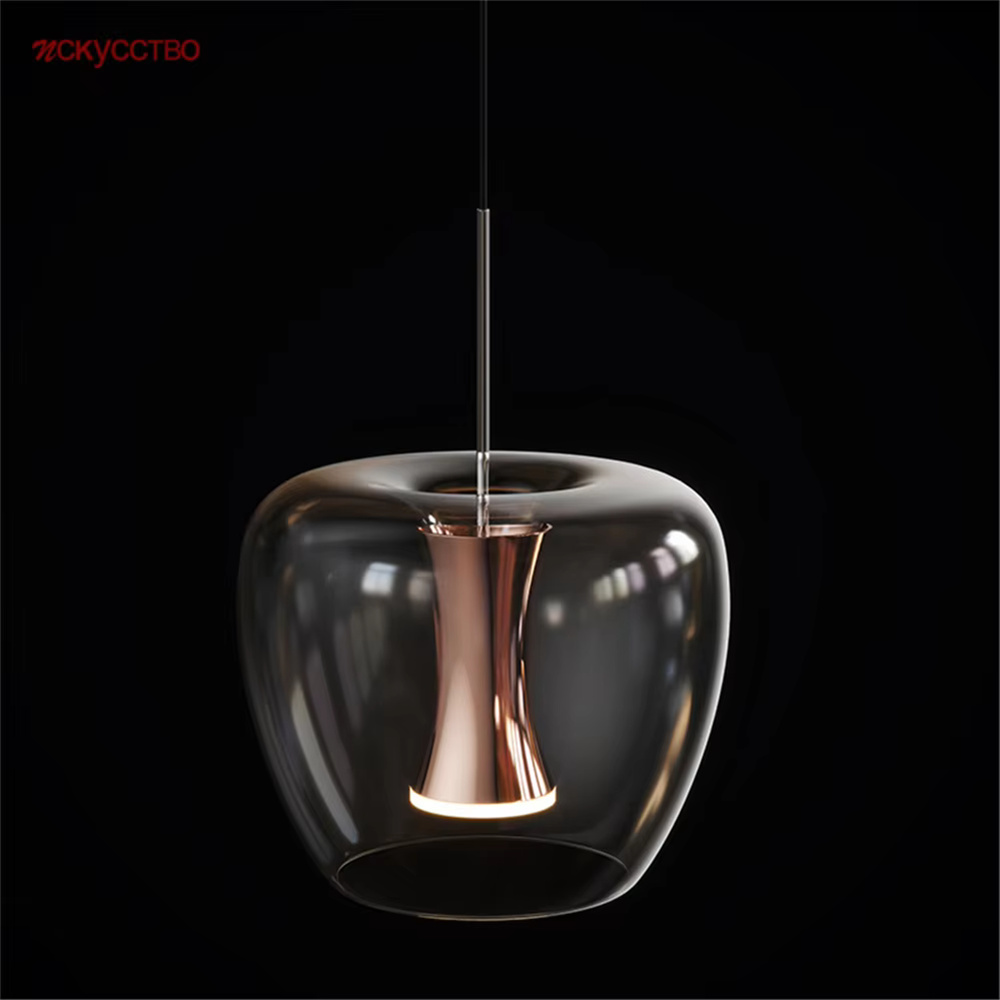 Interior Design Kitchen Modern - 透明なリンゴの形をしたLEDペンダントランプ,モダンなデザイン,ダイニングテーブル,キッチン,ロフトのインテリア装飾,ファッショナブル