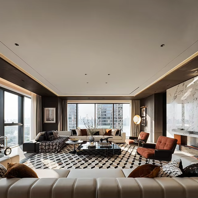 Interior Design Ideas - サンハイ北欧スタイルインテリアデザイン3Dマックスレンダリング施工図ペントハウスルームプロフェッショナルアイデア最新トレンド