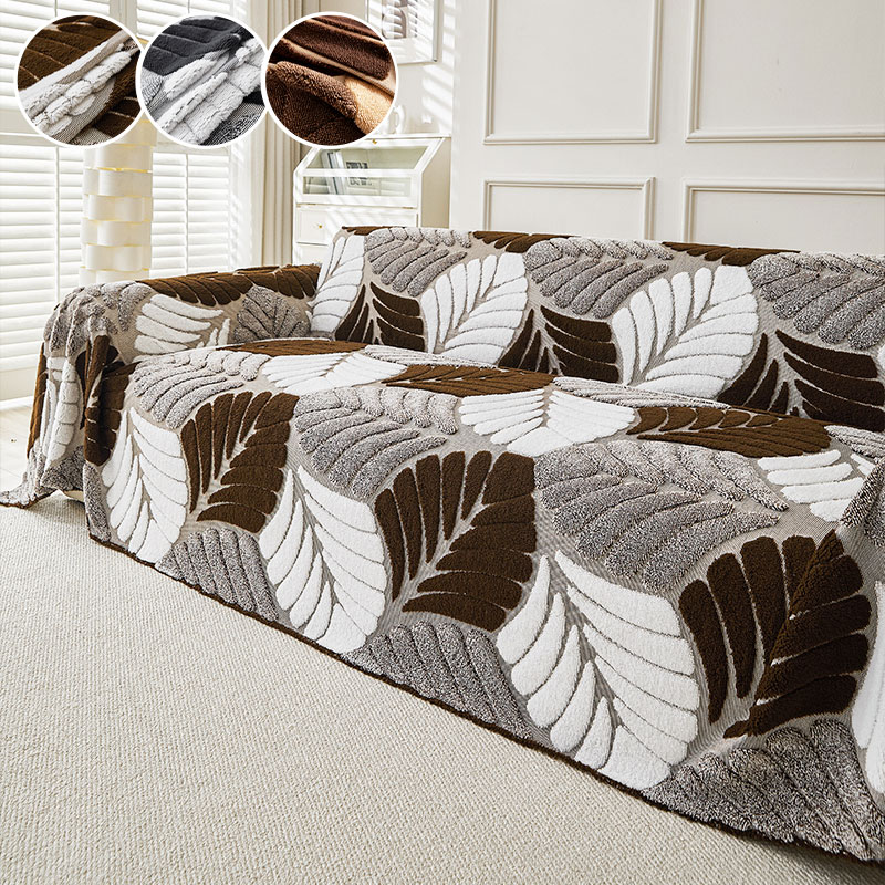1PC-ツートーンの立体的なソファカバーで、自然で温かい質感 - Textured Throw Natural のレビューと価格