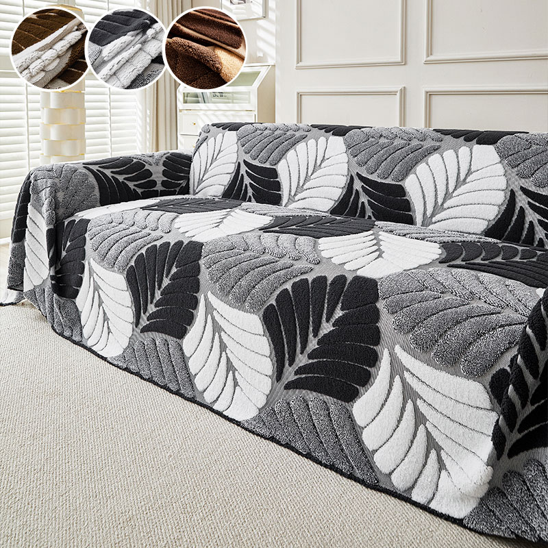 1PC-ツートーンの立体的なソファカバーで、自然で温かい質感 - Textured Throw Natural のレビューと価格