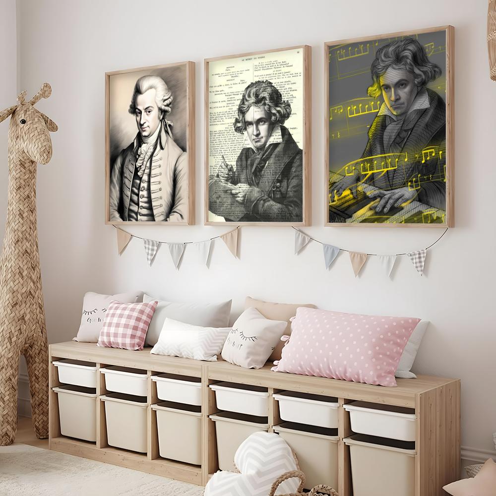 クラシック音楽 M-モーツァルト ポスター ミニマリストで簡 - Interior Design Ideas のレビューと価格
