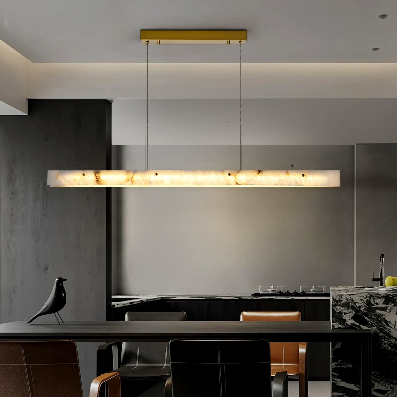 ポストモダン大理石ロングペンダントライト装飾ダイニングテーブ - Interior Design Kitchen Modern のレビューと価格