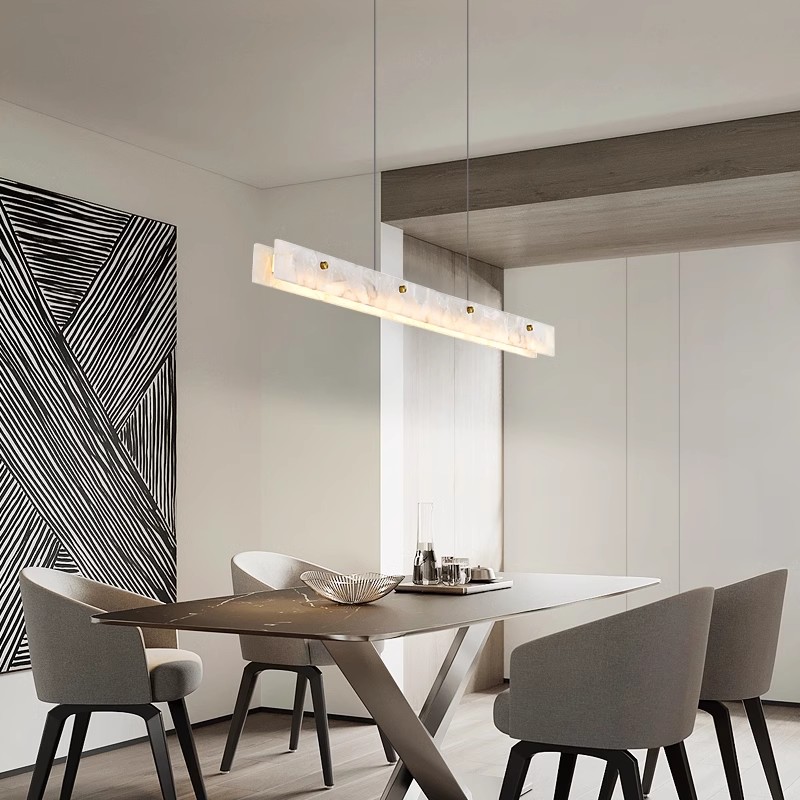 ポストモダン大理石ロングペンダントライト装飾ダイニングテーブ - Interior Design Kitchen Modern のレビューと価格