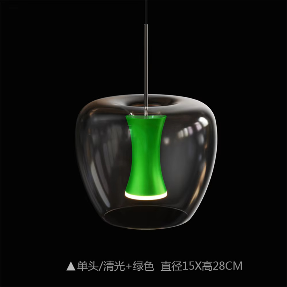 透明なリンゴの形をしたLEDペンダントランプ,モダンなデザイ - Interior Design Kitchen Modern のレビューと価格