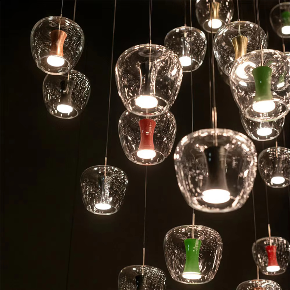 透明なリンゴの形をしたLEDペンダントランプ,モダンなデザイ - Interior Design Kitchen Modern のレビューと価格
