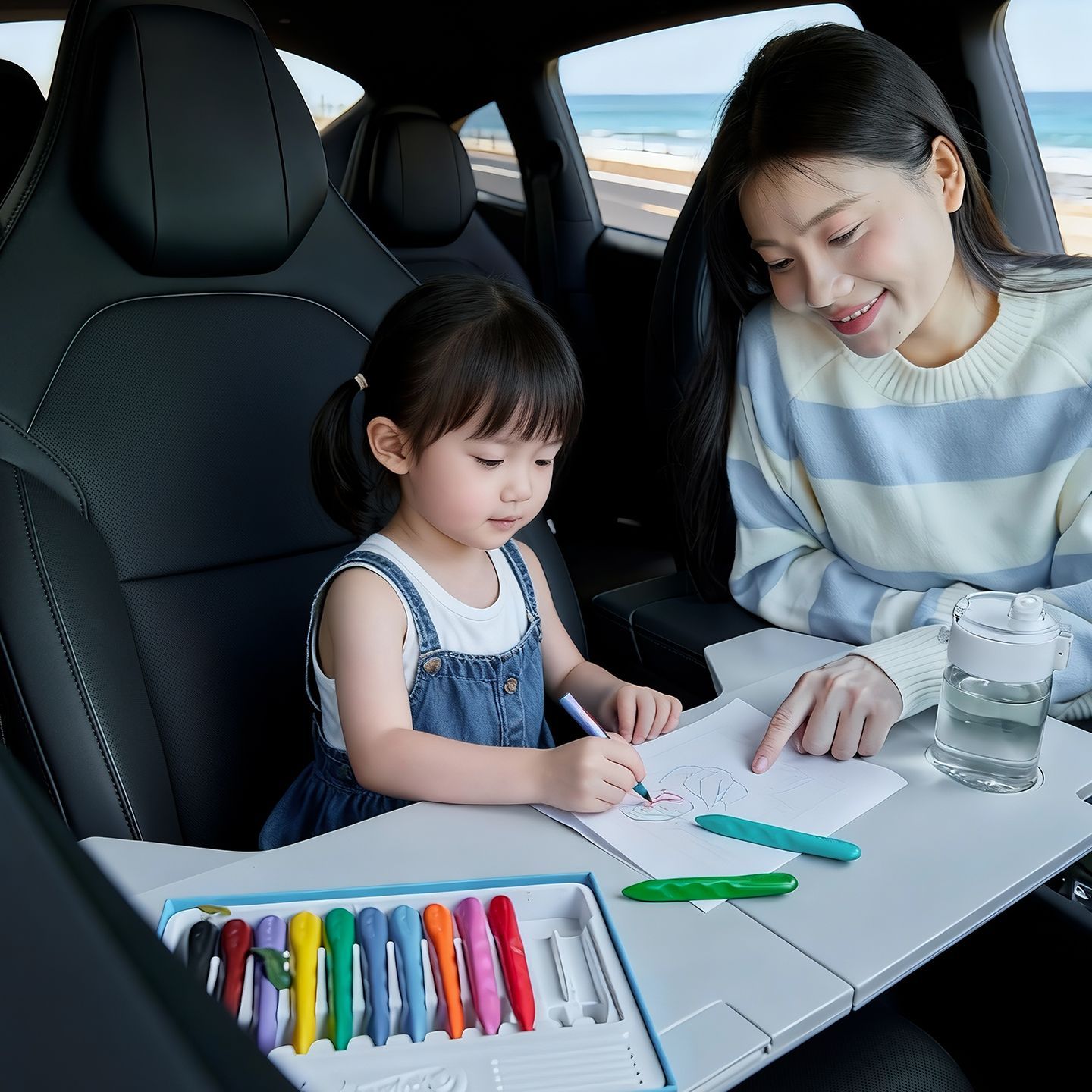 折りたたみ式車用デスク テスラモデル 3/Y/S/X 多機能 - Interior Design Application のレビューと価格