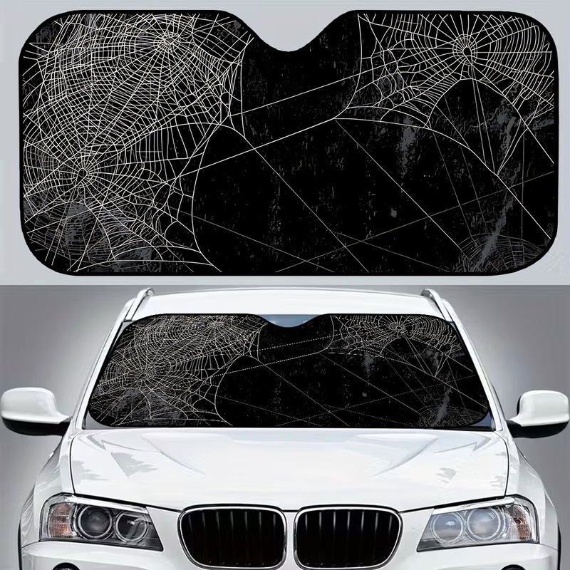 1個入りスパイダーウェブ型フロントガラスサンシェード、SUV - Interior Design Web Free のレビューと価格