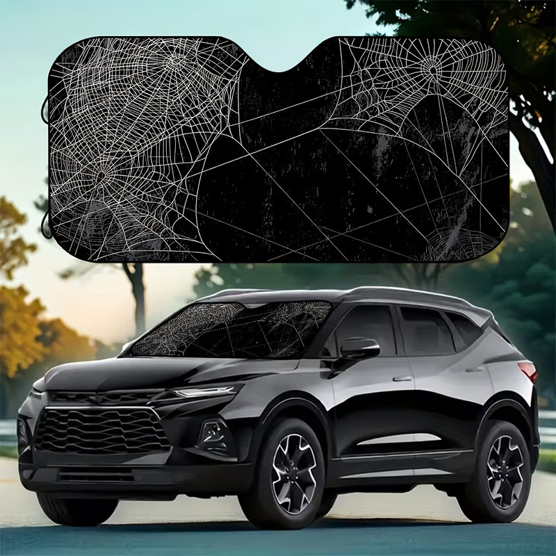 1個入りスパイダーウェブ型フロントガラスサンシェード、SUV - Interior Design Web Free のレビューと価格