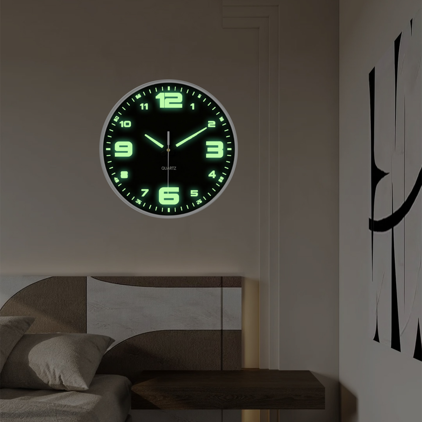 2026年新発売 夜光壁掛け時計 ホームデコレーション 発光 - Interior Design Ideas のレビューと価格