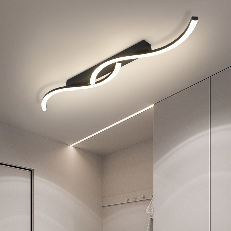 モダンなミニマリストブラックシーリングライト寝室LEDペンダ - Interior Design Ideas のレビューと価格