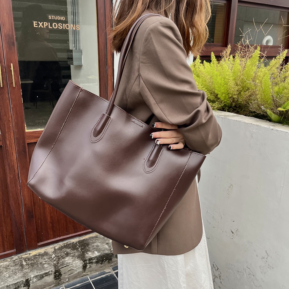 女性のための革のトートバッグ,良質,シンプル,大容量,正方形 - Interior Design Elegant のレビューと価格