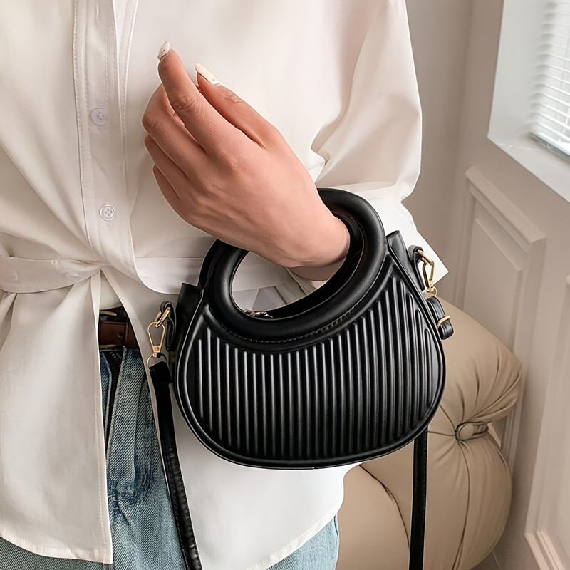 シックなストライプデザインの女性用クロスボディバッグエレガン - Interior Design Elegant のレビューと価格