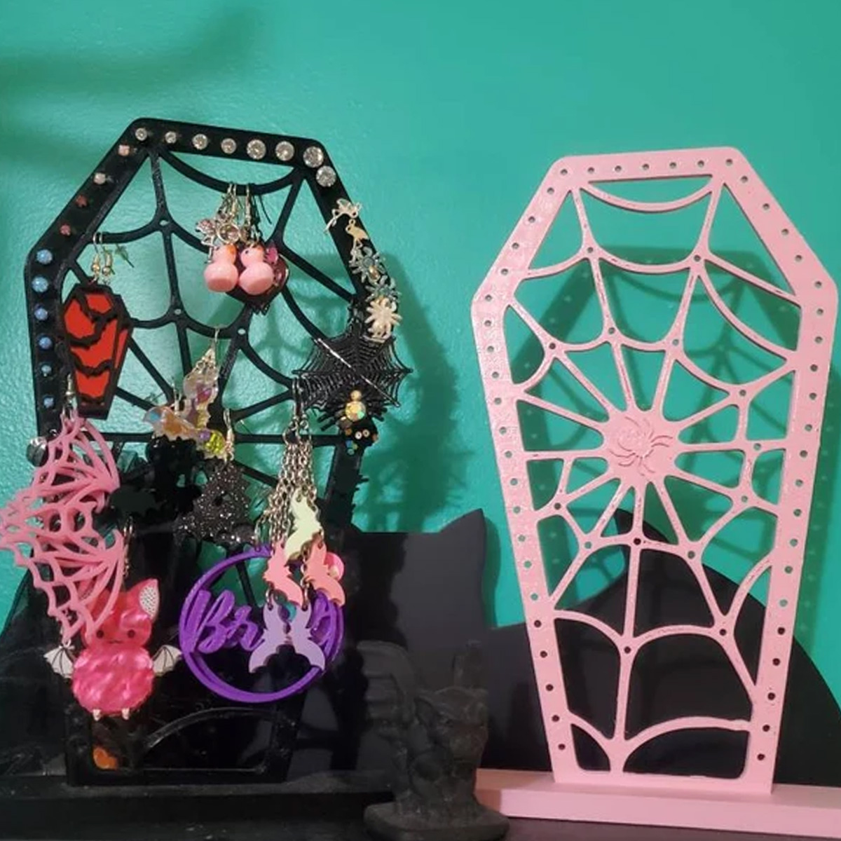 1 PC ゴシックスタイルの蜘蛛の巣ジュエリーディスプレイス - Interior Design Web Free のレビューと価格
