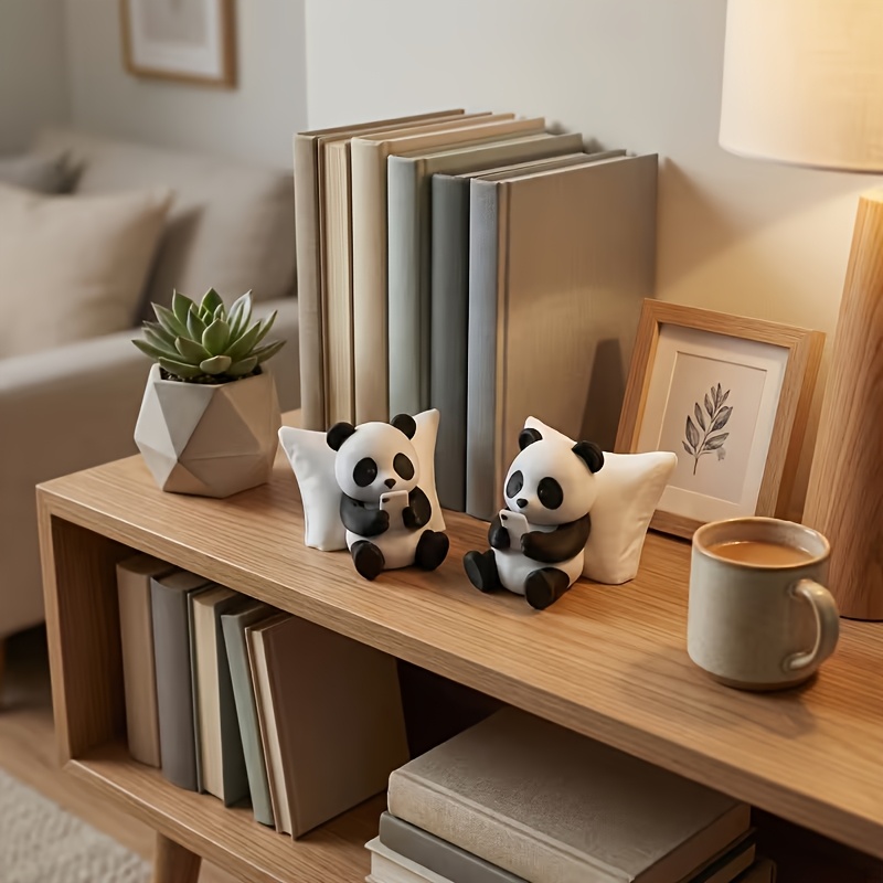 収集価値のあるパンダの置物、スタイリッシュな彫刻デザイン、家 - Interior Design Ideas のレビューと価格