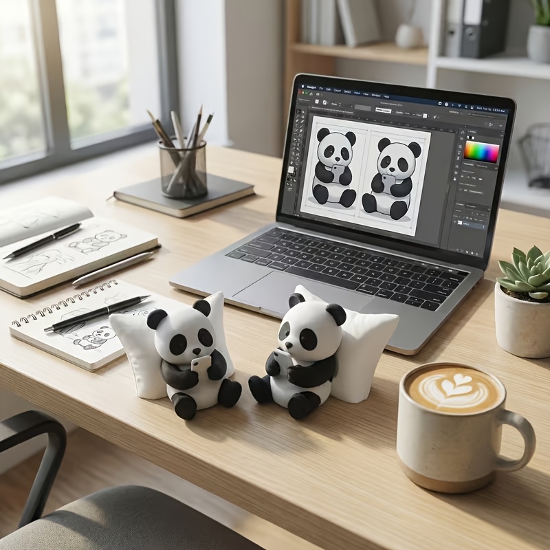収集価値のあるパンダの置物、スタイリッシュな彫刻デザイン、家 - Interior Design Ideas のレビューと価格