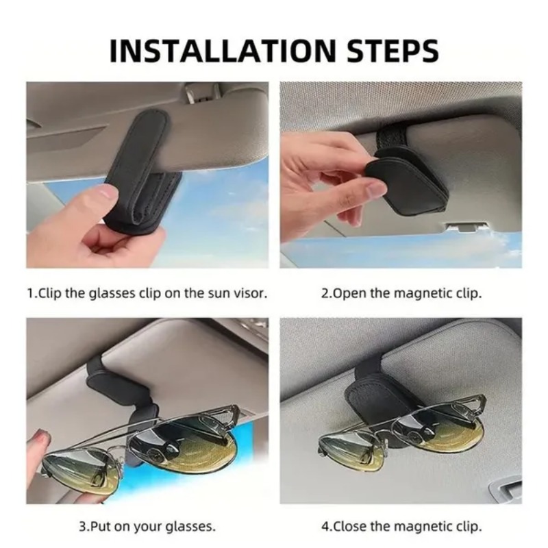 車のサンバイザーメガネケースホルダーサングラスクリップチケッ - Interior Design Application のレビューと価格