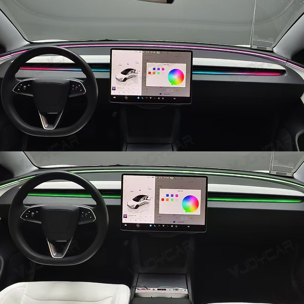Vjoycar エアアウトレット雰囲気照明キット テスラ新型 - Interior Design Texture のレビューと価格