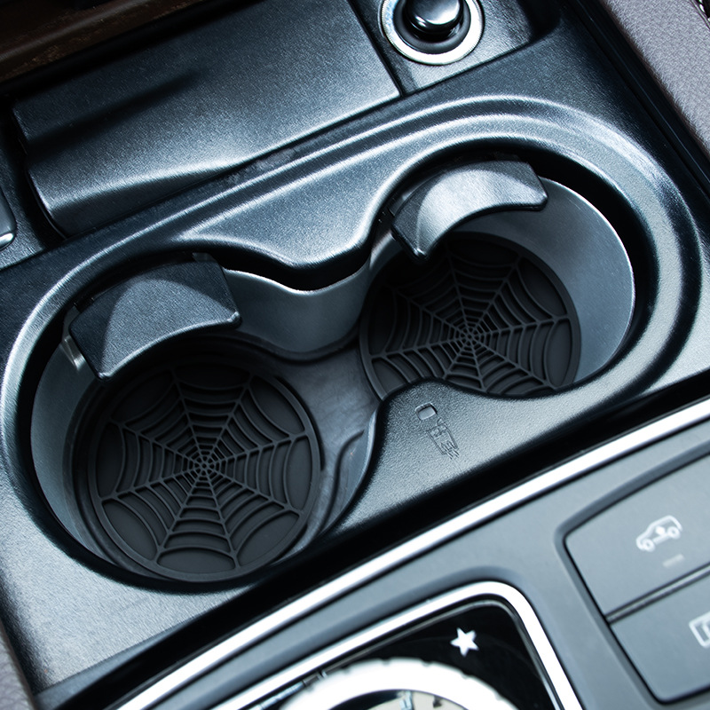 4個入り 蜘蛛の巣デザイン 車用カップホルダーコースター、滑 - Interior Design Web Free のレビューと価格